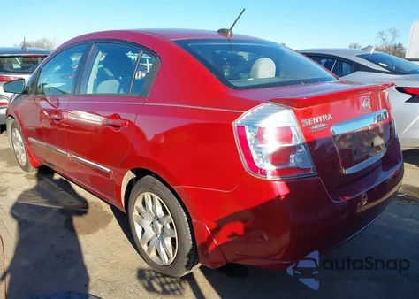 2012 Nissan Sentra 2.0 S from USA, damaged, VIN 3N1AB6AP3CL694366